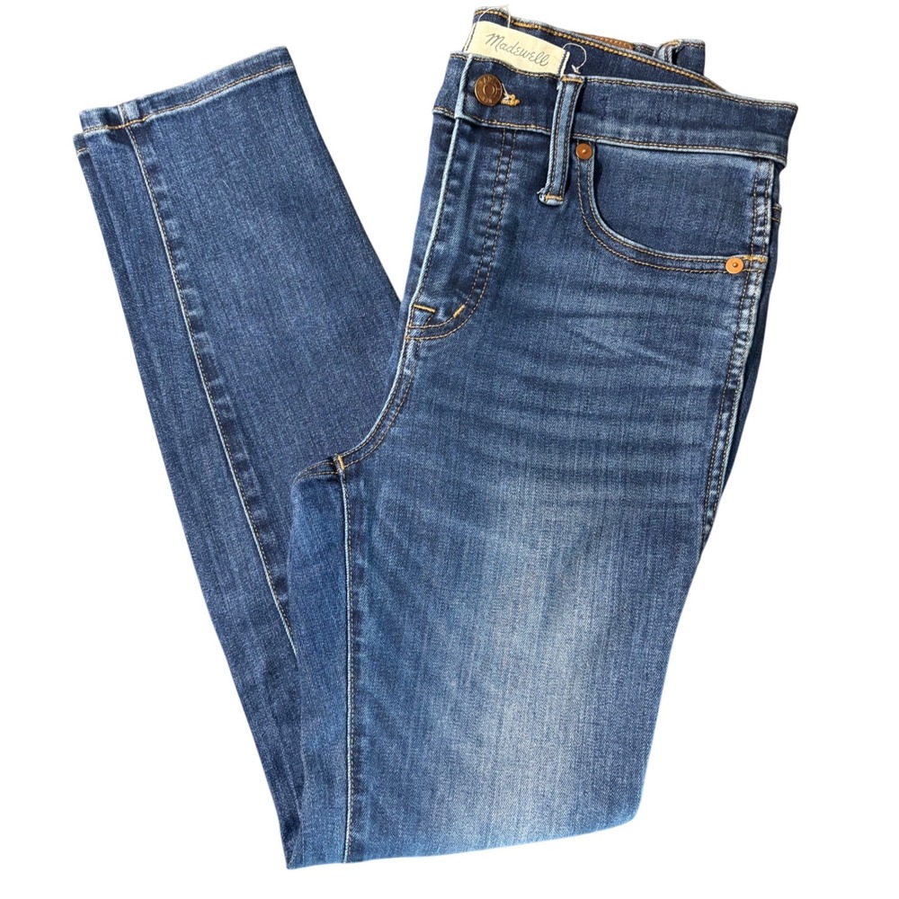 Madewell 10" High-Rise Skinny Jeans in Dark Wash Size 26p